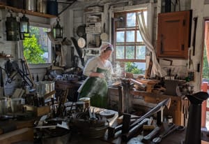 Tinsmith at Colonial Williamsburg